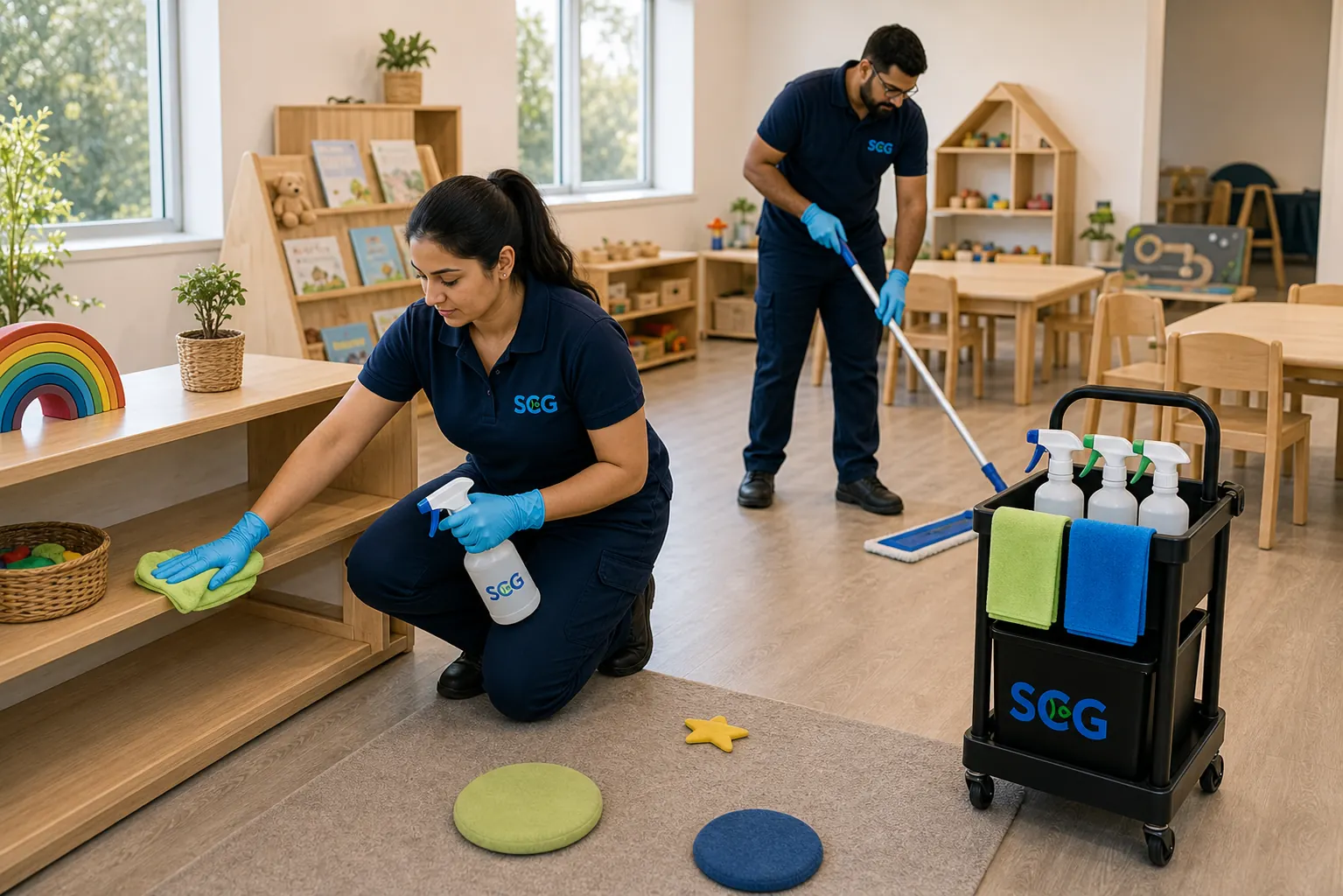 School Cleaning team at work in Sydney — Sydney Clean Group
